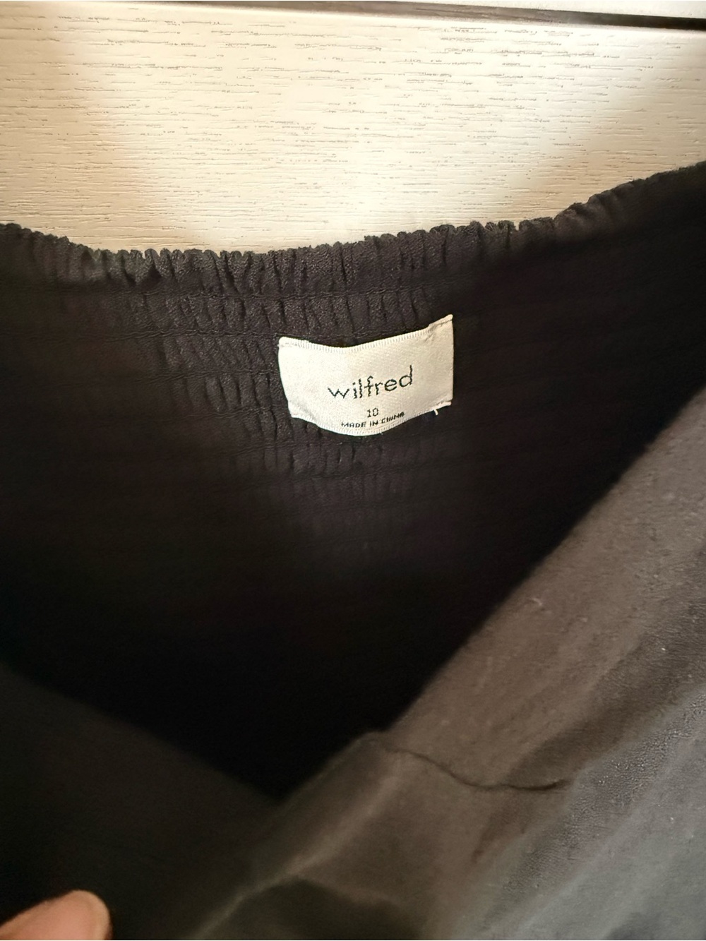 Wilfred Aritzia Novella Sweetheart Long Sleeve Dress - Picture 6 of 6